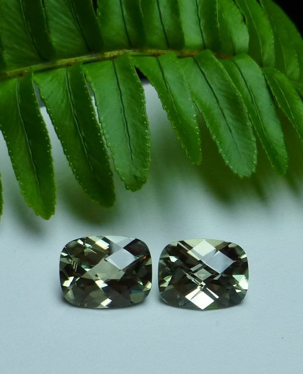 Zultanite® Gemstone, Cushion Checkerboard Cut, PAIR